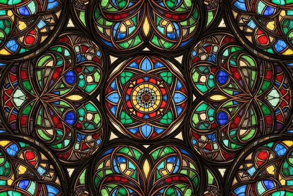Download Stained Glass Mandala Mosaic Art - Man Collection