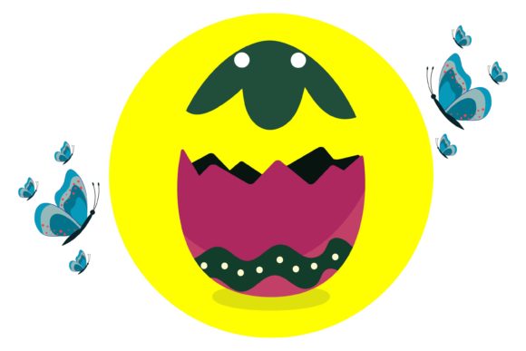 Download Easter Egg Butterfly Decoration Yellow - Eco Collection