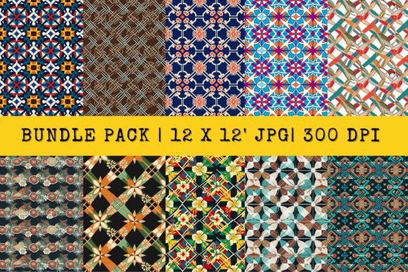 Download Bundle Asian Fabric Pattern Digital - Digital Collection