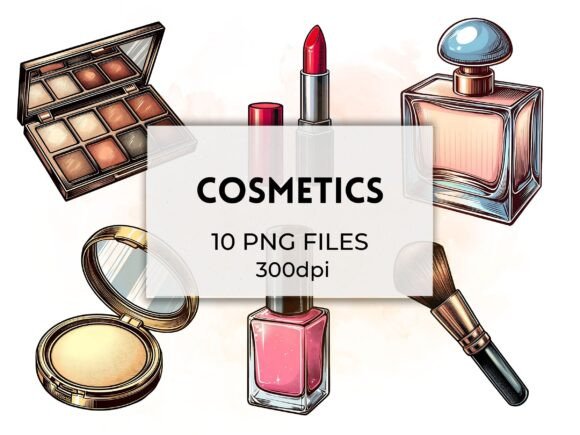 Download Cosmetics Clipart Makeup PNG Graphics - Cosmetics Collection