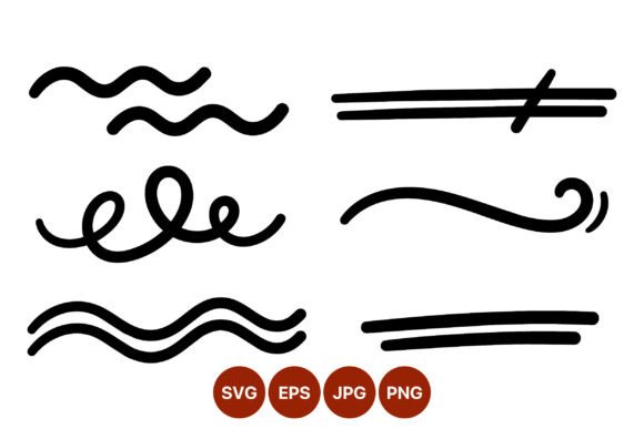Download Decorative Black Line Swirls Vector - Decorative Collection