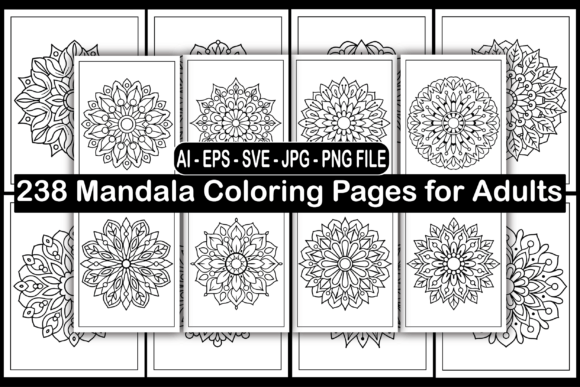 Download 238 Mandala Coloring Pages for Adults - Man Collection