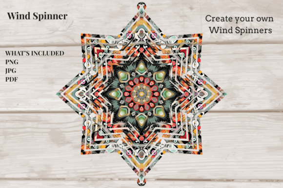 Download Mandala Mosaic Star Spinner - Man Collection