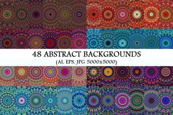 Download 48 Mosaic Mandala Backgrounds - Man Collection