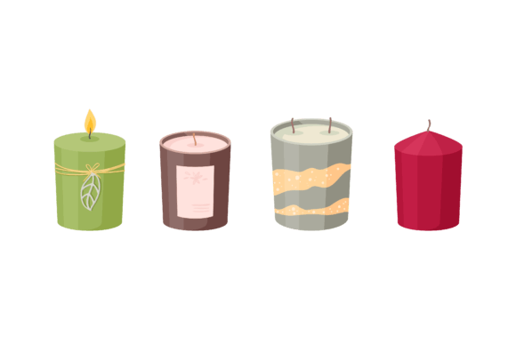 Download Set Candle Relaxation Decoration - Eco Collection