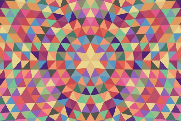 Download Triangle Mosaic Mandala Background - Man Collection
