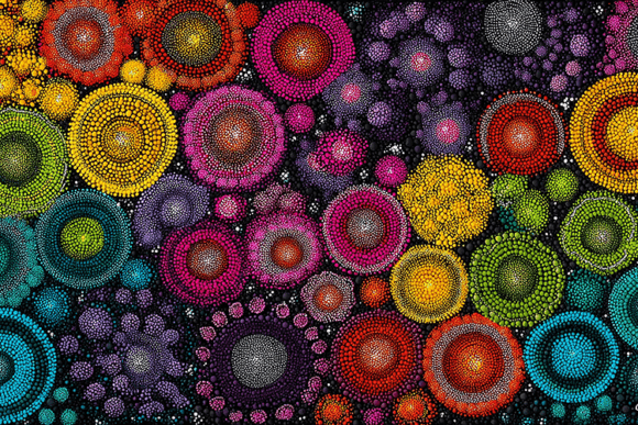 Download Colorful Dot Mandala Mosaic Pattern Art - Man Collection