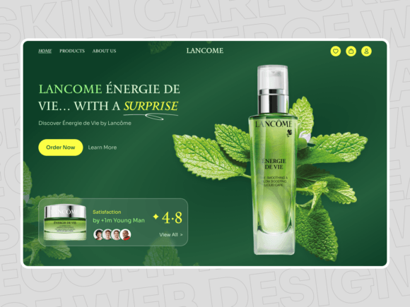 Download Skin Care Cream Ecommerce Web Design - Eco Collection