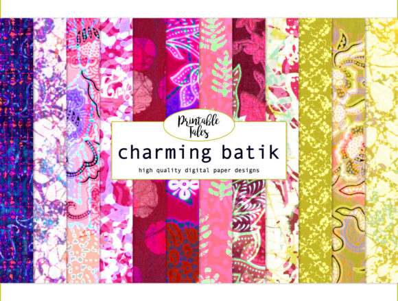 Download Ikat Batik Tie Dye Digital Paper Asian - Digital Collection