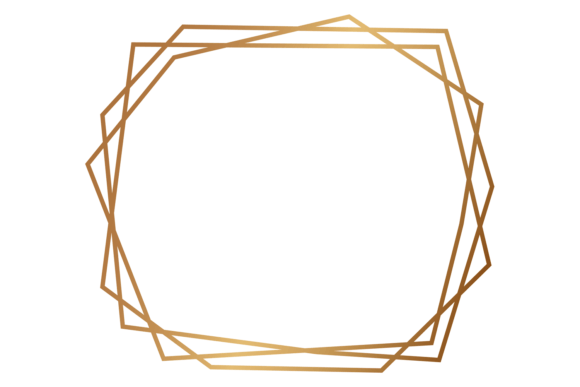 Download Gold Geometric Frame. Art Deco Polygonal - Eco Collection