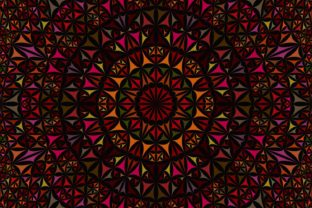 Download Seamless Curved Triangle Mandala Pattern - Man Collection