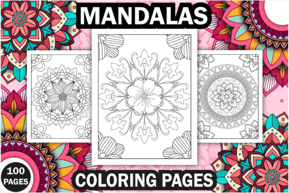 Download 100+ Mandalas Coloring Pages Bundle -KDP - Man Collection