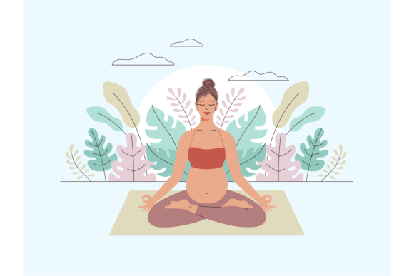 Download Pregnancy Woman Meditation. Yoga Lifesty - Man Collection