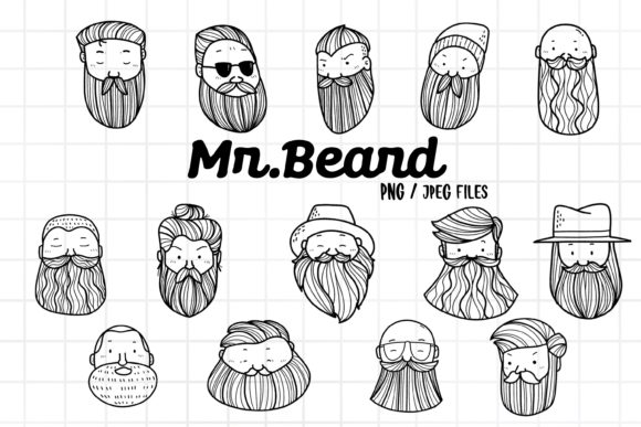 Download Beard Man Facial, Vintage Man Clipart - Man Collection