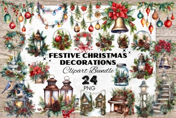 Download Beautiful Christmas Decoration Elements - Eco Collection